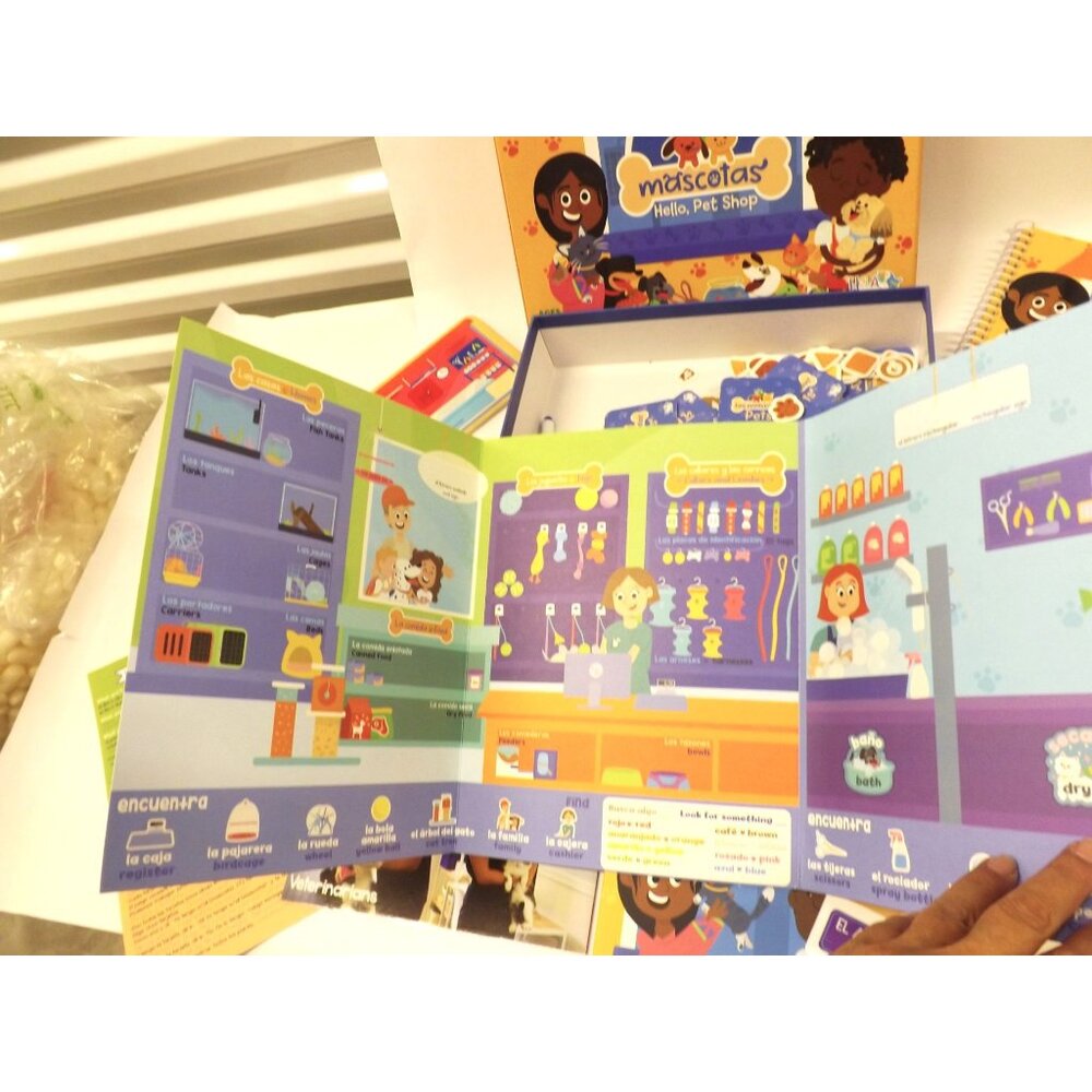 Hola Amigo Tienda De Mascotas Bilingual Spanish English Pet Shop Learning Kit 3+ - Picture 7 of 12
